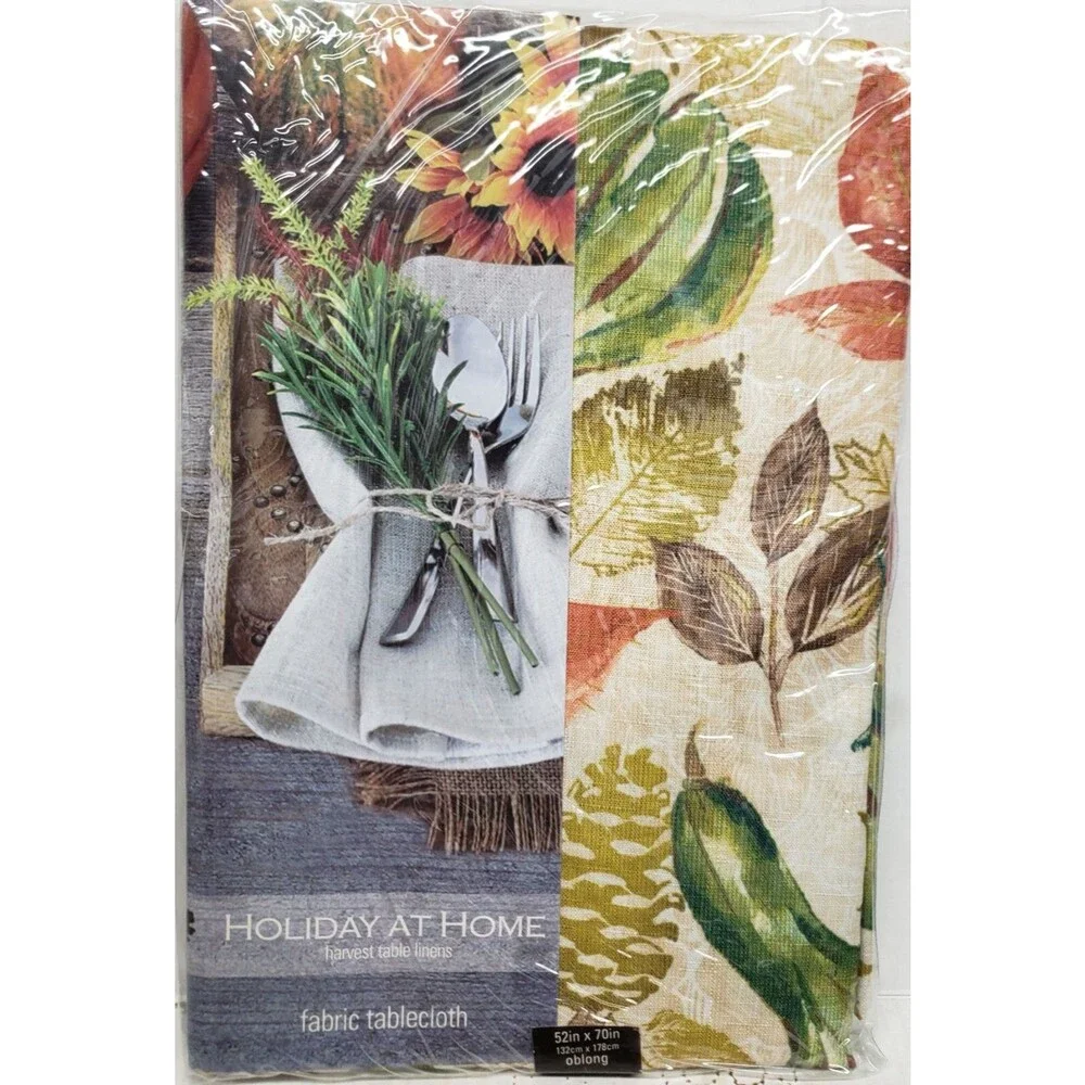 Printed Fabric Tablecloth, 52